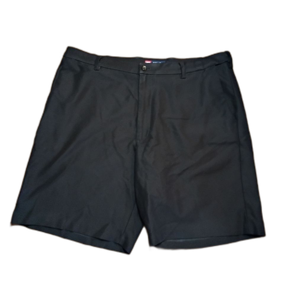 Chaps Black Shorts Size 38 Flat Front SOFT